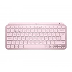 Logitech MX Keys Mini - Teclado - retroiluminação - Bluetooth - QWERTY - Reino Unido - rosa 920-010497