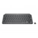 Logitech MX Keys Mini for Business - Teclado - retroiluminação - sem fios - Bluetooth LE - QWERTY - Inglês Internacional - graf