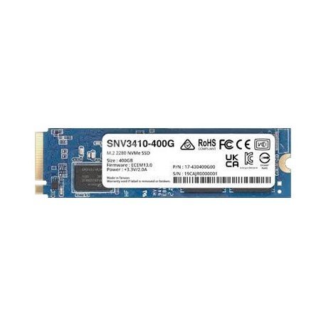 Synology SNV3410 - SSD - 400 GB - interna - M.2 2280 - PCIe 3.0 x4 (NVMe) SNV3410-400G