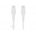 Belkin BoostCharge - Cabo USB - 24 pin USB-C (M) para 24 pin USB-C (M) - 2 m - branco CAB009BT2MWH