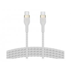 Belkin BoostCharge - Cabo USB - 24 pin USB-C (M) para 24 pin USB-C (M) - 1 m - branco CAB011BT1MWH