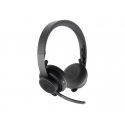 Logitech Zone Wireless Plus - Auscultadores - no ouvido - bluetooth - sem fios - cancelamento de ruído activo - isolamento de r