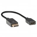 Eaton - Adaptador de vídeo - DisplayPort macho para HDMI fêmea - 30.48 cm - preto - moldado P136-001