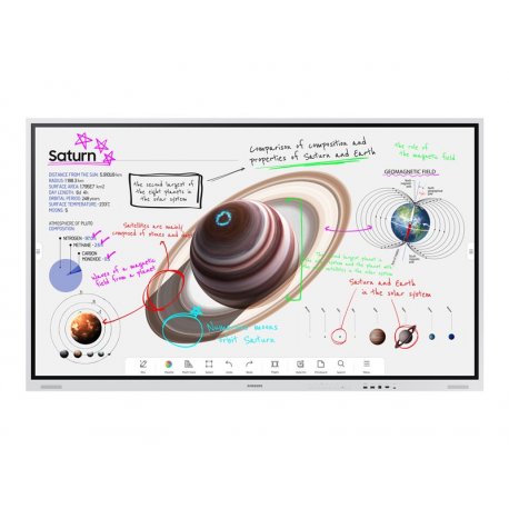 Samsung Flip Pro WM75B - 75" Classe Diagonal WMB Series ecrã LCD com luz de fundo LED - interativa - com ecrã tátil (multi-touc