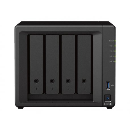 Synology Disk Station DS923+ - Servidor NAS - 4 baias - SATA 6Gb/s / eSATA - RAID (expansão de disco rígido) RAID 0, 1, JBOD, 5