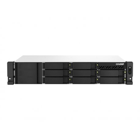 QNAP TS-864eU-RP - Servidor NAS - 8 baias - montável em bastidor - SATA 6Gb/s - RAID (expansão de disco rígido) RAID 0, 1, 5, 6