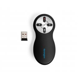 Kensington Si600 Wireless Presenter with Laser Pointer - Controlo remoto de apresentação - 4 botões - RF - preto 33374EU