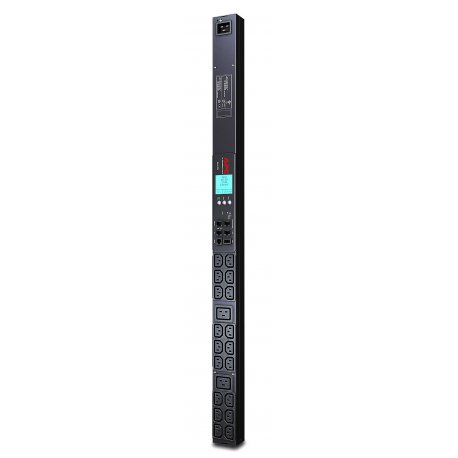 APC Metered Rack PDU - Faixa de distribuição de energia (montável em bastidor) - AC 200/208/230 V - RS-232 - entrada: IEC 60320