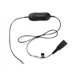 Jabra Smart Cord - Cabo de auricular - preto - para Cisco IP Phone 78XX, BIZ 2300, Mitel 74XX, Dialog 42XX, 44XX, 5446, Snom 71