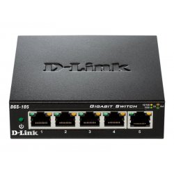 D-Link DGS 105 - Interruptor - 5 x 10/100/1000 - desktop DGS-105/E