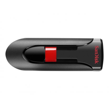 SanDisk Cruzer Glide - Drive flash USB - 32 GB - USB 2.0 - preto, vermelho SDCZ60-032G-B35