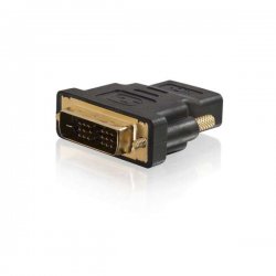 C2G Velocity Inline Adapter - Adaptador de vídeo - DVI-D macho para HDMI fêmea - preto 80347