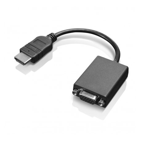 Lenovo - Adaptador de vídeo - HDMI macho para HD-15 (VGA) fêmea - 20 cm 0B47069