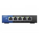 Linksys Business LGS105 - Interruptor - sem gestão - 5 x 10/100/1000 - desktop - AC 100/230 V LGS105-EU