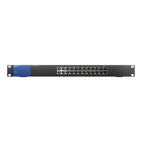 Linksys Business LGS124 - Interruptor - sem gestão - 24 x 10/100/1000 - montável em trilho - AC 100/230 V LGS124-EU