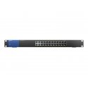 Linksys Business LGS124 - Interruptor - sem gestão - 24 x 10/100/1000 - montável em trilho - AC 100/230 V LGS124-EU