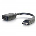 C2G 8in DisplayPort to HDMI Adapter Converter - M/F - Adaptador de vídeo - DisplayPort macho para HDMI fêmea - 20.3 cm - blinda