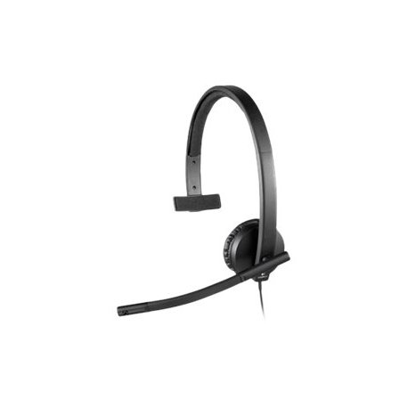 Logitech USB Headset H570e - Auscultadores - no ouvido - com cabo 981-000571