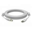 VISION Professional installation-grade USB 2.0 cable - LIFETIME WARRANTY - gold plated connectors - ferrite cores USB-A end - b