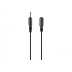 Belkin - Cabo de extensão de headphones - mini-phone stereo 3.5 mm macho para mini-phone stereo 3.5 mm fêmea - 3 m F3Y112BF3M-P