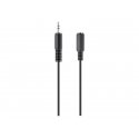 Belkin - Cabo de extensão de headphones - mini-phone stereo 3.5 mm macho para mini-phone stereo 3.5 mm fêmea - 3 m F3Y112BF3M-P