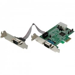 StarTech.com 2 Port Low Profile Native RS232 PCI Express Serial Card with 16550 UART - PCIe RS232 - PCI-E Serial Card (PEX2S553