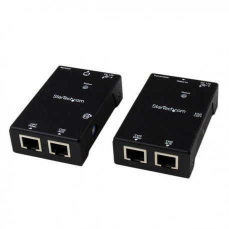 StarTech.com HDMI Over CAT5e / CAT6 Extender with Power Over Cable - 165 ft (50m) HDMI Video/Audio Over Dual Ethernet Cable Ext