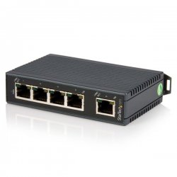 StarTech.com 5-Port Ethernet Switch - 10/100Mbps Industrial Networking Solution - IP30-rated Energy Efficient Internet Switch (