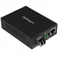 StarTech.com Conversor de média por fibra Gigabit Ethernet - Compacto - 850nm MM LC - 550 m - Conversor de media de fibra - 1Gb