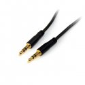 StarTech.com 15 ft. (4.6 m) 3.5mm Audio Cable - 3.5mm Slim Audio Cable - Gold Plated Connectors - Male/Male - Aux Cable (MU15MM