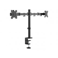 VISION Monitor Dual Desk Post Mount - LIFETIME WARRANTY - fits display 13-27" with VESA sizes 75 x 75 or 100 x 100 - 2-part arm