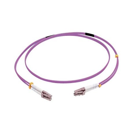 C2G 3m LC/LC OM4 LSZH Fibre Patch - Purple - Cabo patch - multi-modo LC (M) para multi-modo LC (M) - 3 m - fibra óptica - duple