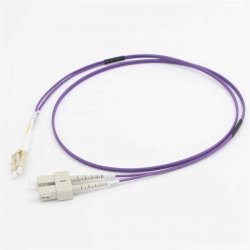 C2G 2m LC/SC OM4 LSZH Fibre Patch - Purple - Cabo patch - multi-modo LC (M) para SC multi-modos (M) - 2 m - fibra óptica - dupl