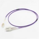 C2G 2m LC/SC OM4 LSZH Fibre Patch - Purple - Cabo patch - multi-modo LC (M) para SC multi-modos (M) - 2 m - fibra óptica - dupl