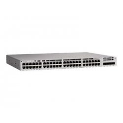 Cisco Catalyst 9200L - Network Essentials - interruptor - L3 - 48 x 10/100/1000 + 4 x Gigabit SFP (ligação ascendente) - montáv