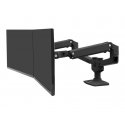 Ergotron LX Dual Side-by-Side Arm - Kit de montagem (montagem de presilha de mesa, montagem em anel metálico, pólo, 2 braços ar