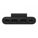 Belkin BoostCharge - Faixa de carregamento - 4 conectores de saída (2 x USB-C, 2 x USB) - preto BUZ001BT2MBKB7