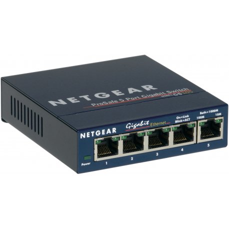 NETGEAR GS105 - Interruptor - 5 x 10/100/1000 - desktop GS105GE