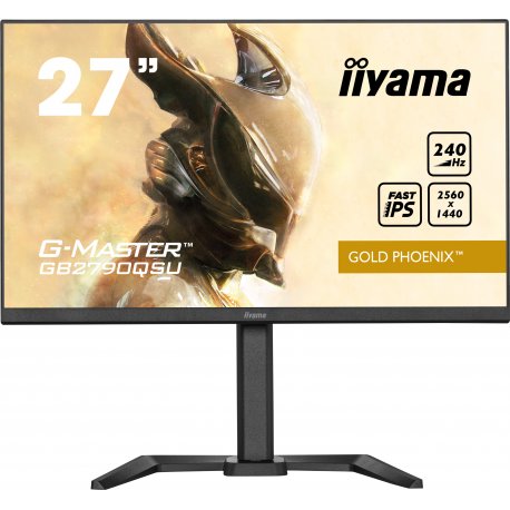 iiyama G-MASTER GB2790QSU-B5 - Monitor LED - 27" - 2560 x 1440 QHD @ 240 Hz - Fast IPS - 400 cd/m² - 1000:1 - 1 ms - HDMI, Disp