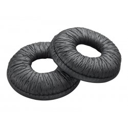 Poly - Almofada de ouvido para auricular sem fios - couro sintético - preto (pacote de 2) 85R11AA