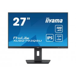 iiyama ProLite XUB2793QSU-B6 - Monitor LED - 27" - 2560 x 1440 QHD @ 100 Hz - IPS - 250 cd/m² - 1300:1 - 1 ms - HDMI, DisplayPo