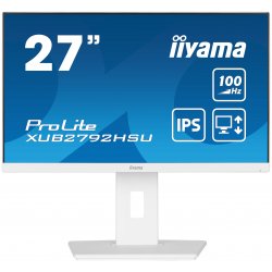 iiyama ProLite XUB2792HSU-W6 - Monitor LED - 27" - 1920 x 1080 Full HD (1080p) @ 100 Hz - IPS - 250 cd/m² - 1300:1 - 0.4 ms - H