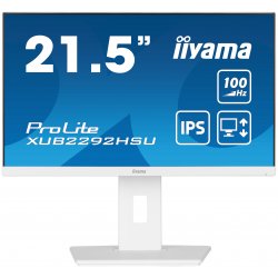 iiyama ProLite XUB2292HSU-W6 - Monitor LED - 22" (21.5" visível) - 1920 x 1080 Full HD (1080p) @ 100 Hz - IPS - 250 cd/m² - 100