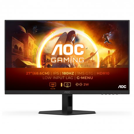 AOC AGON 27G4XE - G4 Series - monitor LED - gaming - 27" - 1920 x 1080 Full HD (1080p) @ 180 Hz - IPS - 1000:1 - HDR10 - 0.5 ms