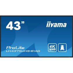 iiyama ProLite LH4375UHS-B1AG - 43" Classe Diagonal (42.5" visível) ecrã LCD com luz de fundo LED - sinalização digital - com l