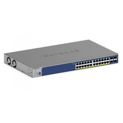 NETGEAR Smart GS728TXP - V3 - interruptor - L3 Lite - inteligente - 24 x 10/100/1000 (PoE+) + 4 x SFP+ - desktop, montável em t