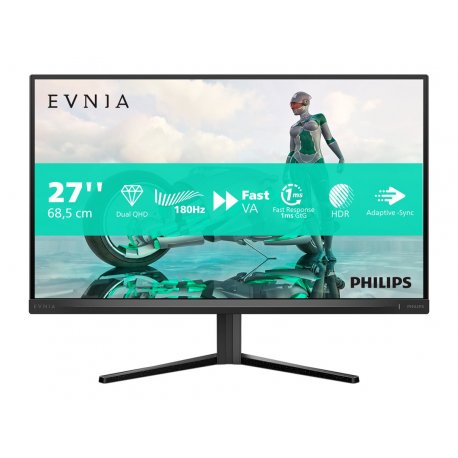 Philips Evnia 3000 27M2N3500NL - Monitor LED - gaming - 27" - 2560 x 1440 QHD @ 180 Hz - VA - 300 cd/m² - 5000:1 - HDR10 - 0.5 