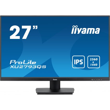 iiyama ProLite XU2793QS-B6 - Monitor LED - 27" - 2560 x 1440 WQHD @ 100 Hz - IPS - 250 cd/m² - 1300:1 - 1 ms - HDMI, DisplayPor