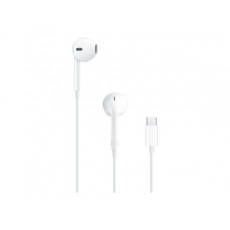 Apple EarPods - Auscultadores intra-aurais com microfonoe - botão de orelha - com cabo - USB-C MYQY3ZM/A