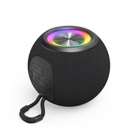 \Coluna HAMA \\\"Ball Shape Speaker\\\\\"" Bluetooth Loudspeaker, 5 Light Modes, 5W, black\"" 00188237"""